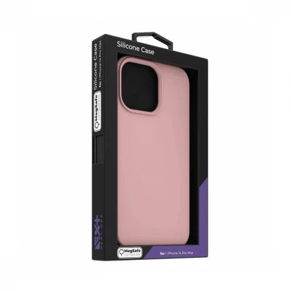 Next One MagSafe Silicone Case for iPhone 14 Pro Max Ballet Pink