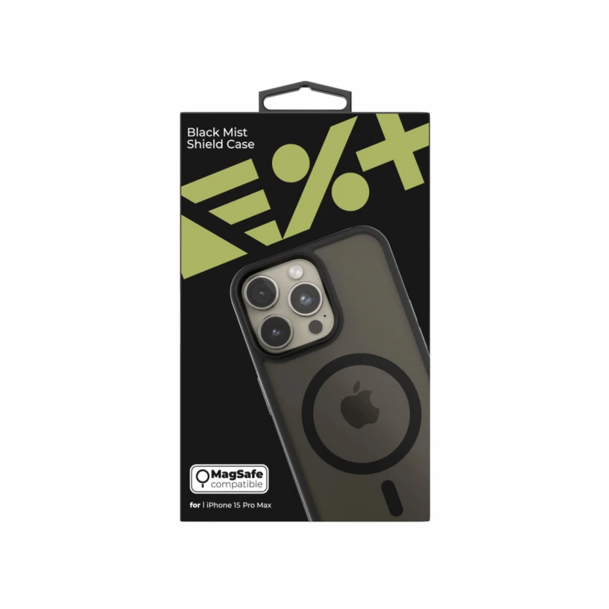 Next One Mist Shield Case for iPhone 15 Pro Max MagSafe Compatible - Black