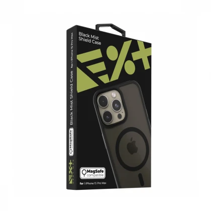 Next One Mist Shield Case for iPhone 15 Pro Max MagSafe Compatible - Black