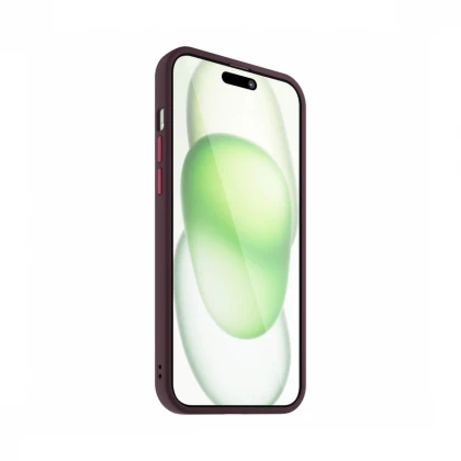 NEXT ONE mist shield case MagSafe compatible for iPhone 15 | Claret