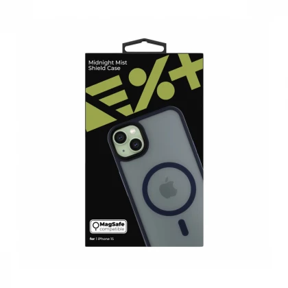 NEXT ONE mist shield case MagSafe compatible for iPhone 15 | Midnight