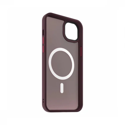 NEXT ONE mist shield case MagSafe compatible for iPhone 15 Plus | Claret