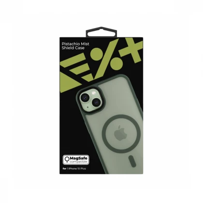 NEXT ONE mist shield case MagSafe compatible for iPhone 15 Plus | Pistachio