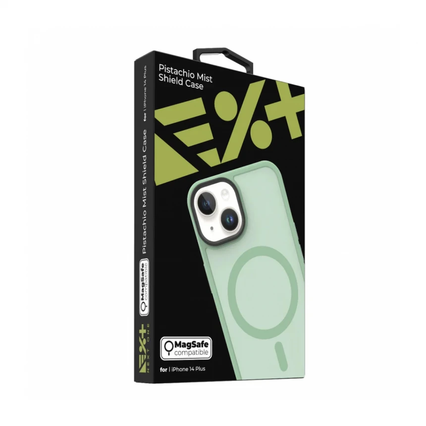 NEXT ONE PISTACHIO MIST SHIELD CASE FOR IPHONE 14 PLUS | MAGSAFE COMPATIBLE