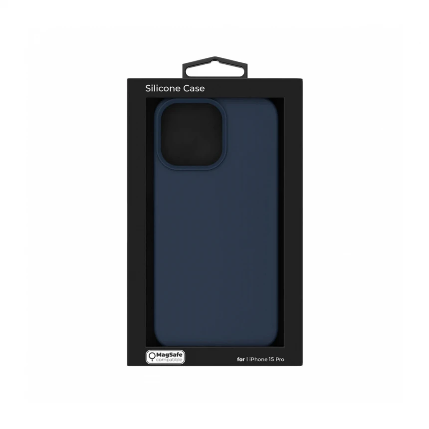 NEXT ONE silicone case MagSafe compatible for iPhone 15 Pro | Royal Blue