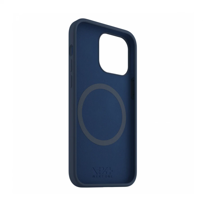 NEXT ONE silicone case MagSafe compatible for iPhone 15 Pro Max | Royal Blue