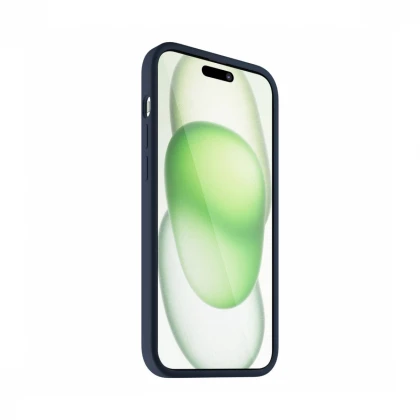 NEXT ONE silicone case MagSafe compatible for iPhone 15 Plus | Royal Blue