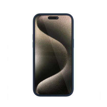 NEXT ONE silicone case MagSafe compatible for iPhone 15 Pro | Royal Blue