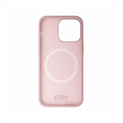 NEXT ONE silicone case MagSafe compatible for iPhone 15 Pro Max | Pink