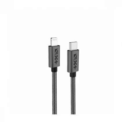 Next One SPACE GRAY USB-C TO LIGHTNING 1,2m METALLIC CABLE