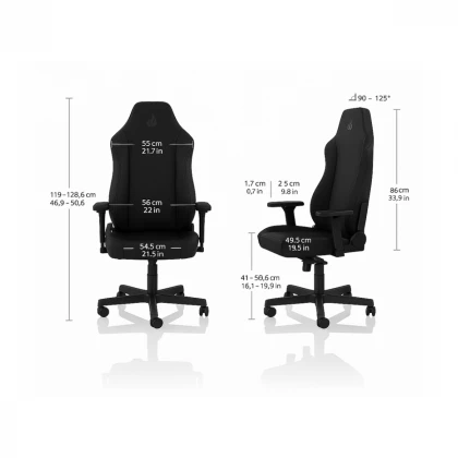 NITRO CONCEPTS X1000 Gaming stolica - Stealth Black 