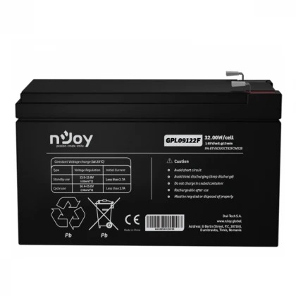 NJOY GPL09122F baterija za UPS 12V 9Ah (BTVACIUOCTB2FCW02B) 