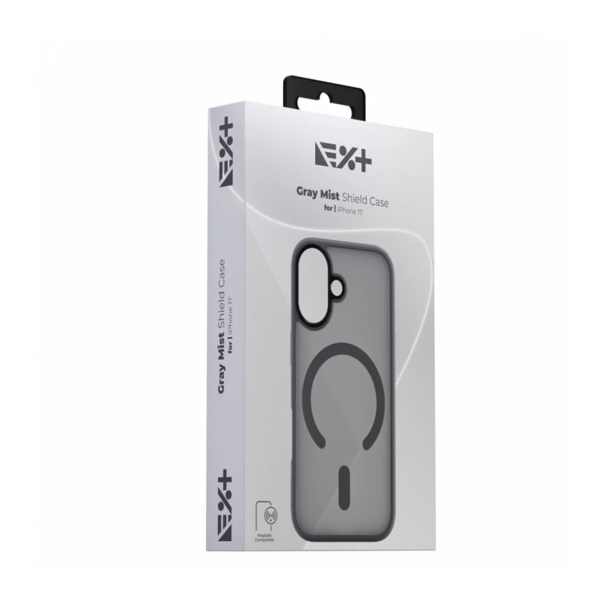 NOA Gray Mist Shield Case for iPhone 17 | MagSafe Compatible