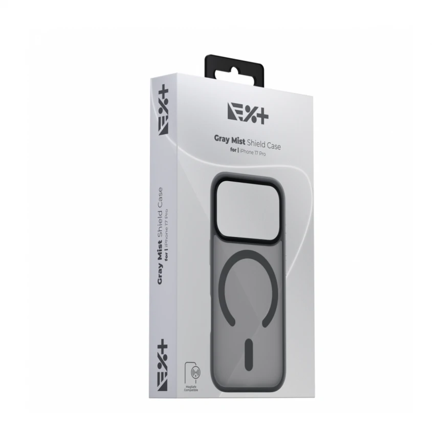 NOA Grey Mist Shield Case for iPhone 17 Pro | MagSafe Compatible