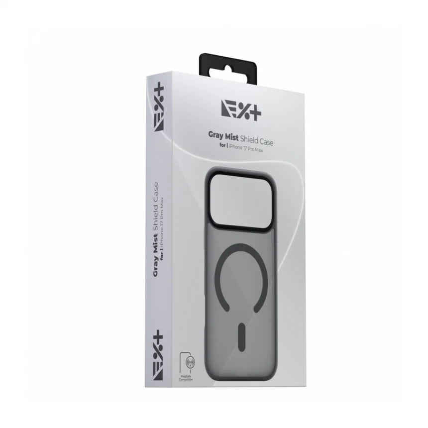 NOA Grey Mist Shield Case for iPhone 17 Pro Max | MagSafe Compatible