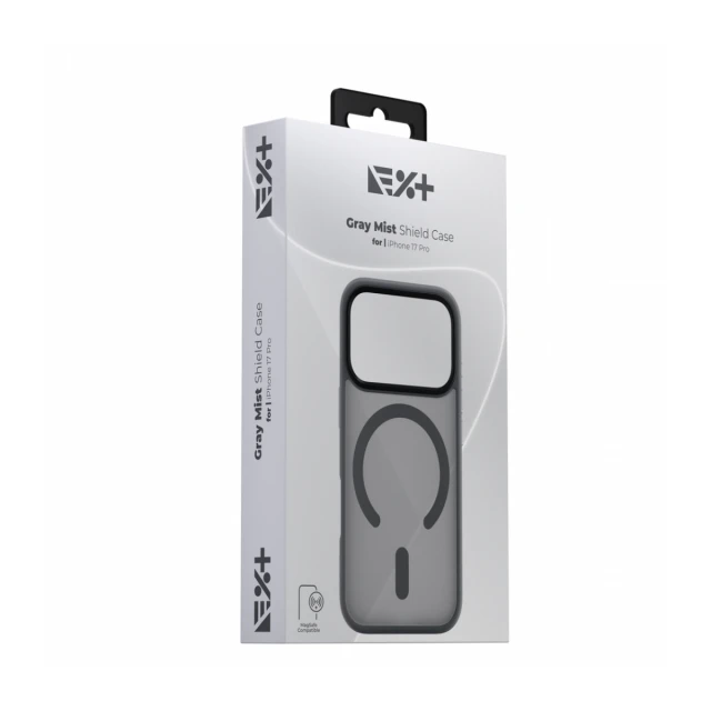 NOA Grey Mist Shield Case for iPhone 17 Pro | MagSafe Compatible
