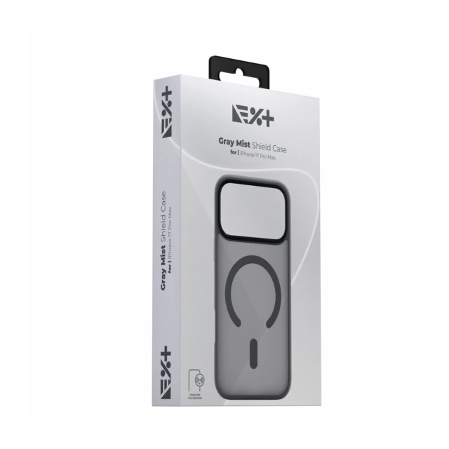 NOA Grey Mist Shield Case for iPhone 17 Pro Max | MagSafe Compatible