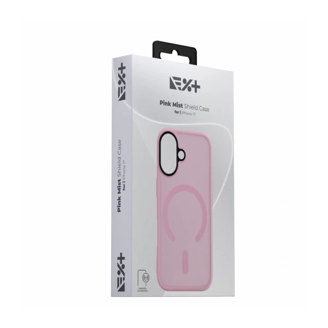 NOA Pink Mist Shield Case for iPhone 17 | MagSafe Compatible