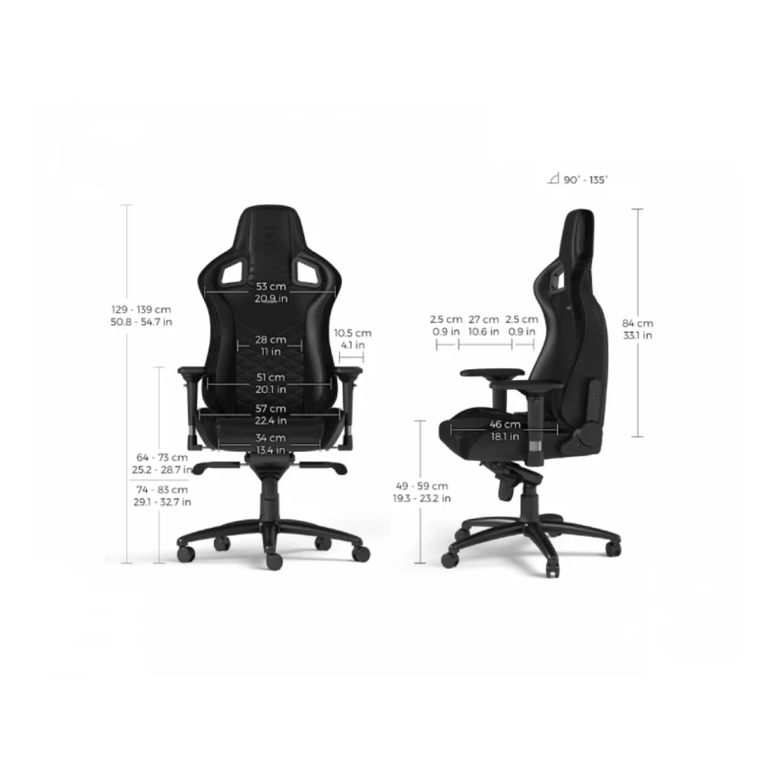 NOBLECHAIRS EPIC Gaming stolica crna