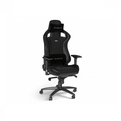 NOBLECHAIRS EPIC Real Leather Gaming stolica crna 