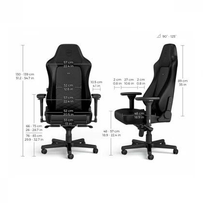 NOBLECHAIRS HERO Gaming stolica crna 