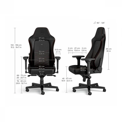 NOBLECHAIRS HERO Gaming stolica crno-crvena 