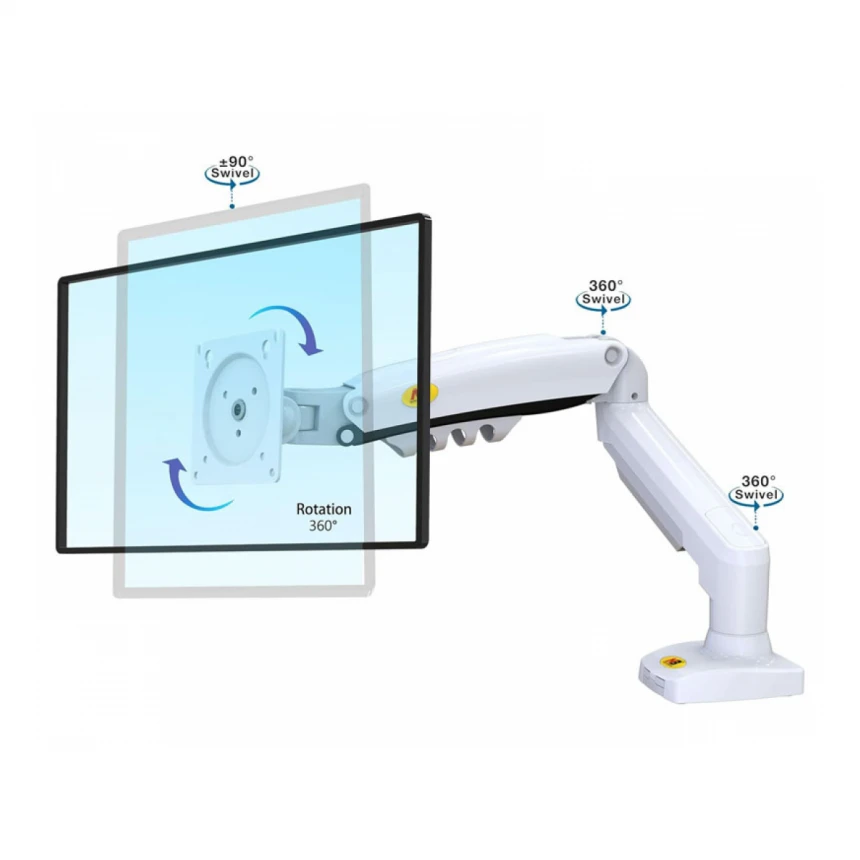 NORTH BAYOU F80 stoni nosač za monitor beli 17-30 inča 