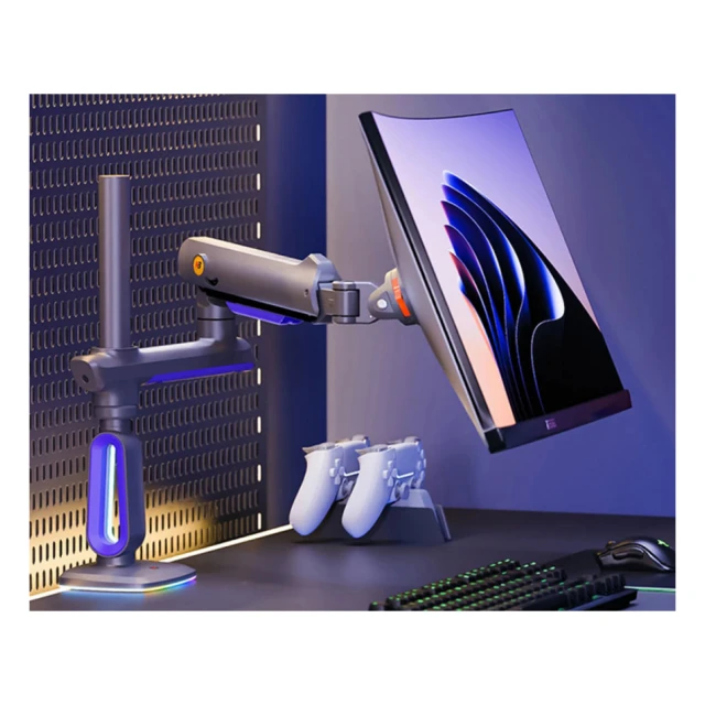 NORTH BAYOU G80 Gaming stoni nosač za monitor mat crni 