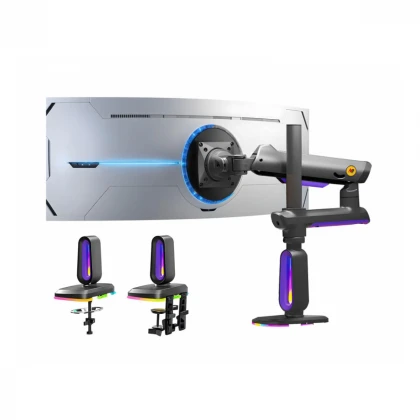 NORTH BAYOU G80 Gaming stoni nosač za monitor mat crni 