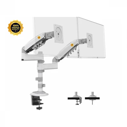 NORTH BAYOU H180 stoni nosač za dva monitora beli 17-27 inča 