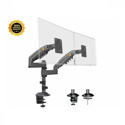 NORTH BAYOU H180 stoni nosač za dva monitora mat crni 17-27 inča 