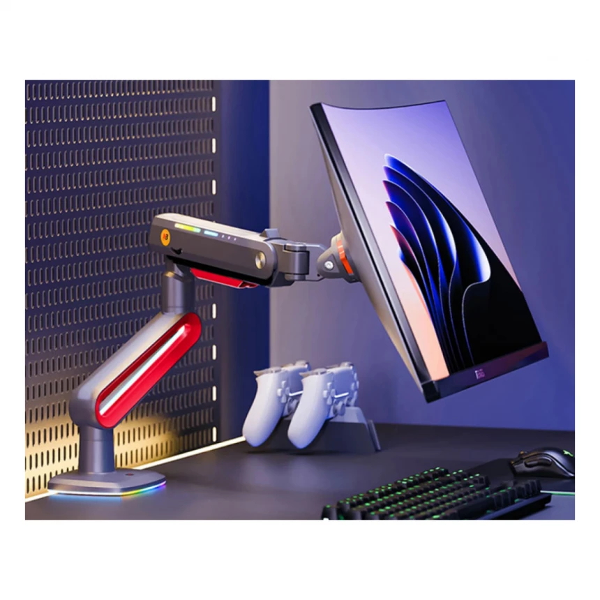 NORTH BAYOU L60 Gaming stoni nosač za monitor mat crni 