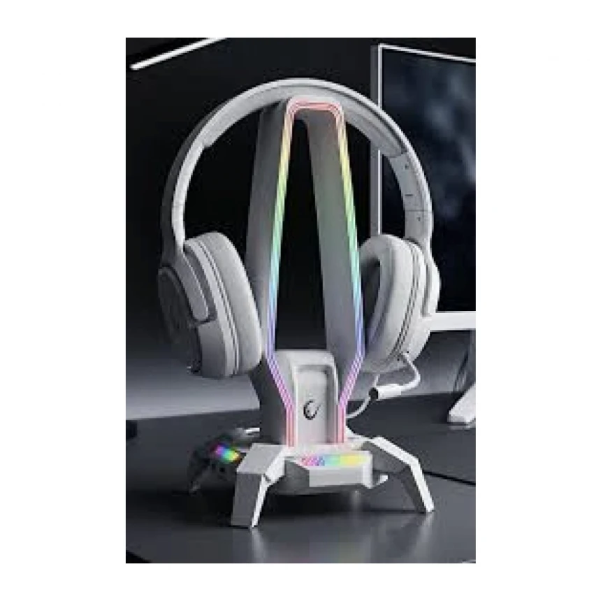 Nosač za slušalice Rampage RM-H27 RGB beli 42763