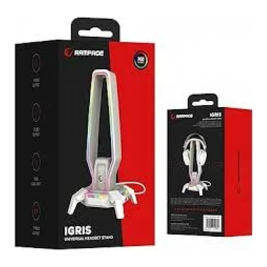 Nosač za slušalice Rampage RM-H27 RGB beli 42763