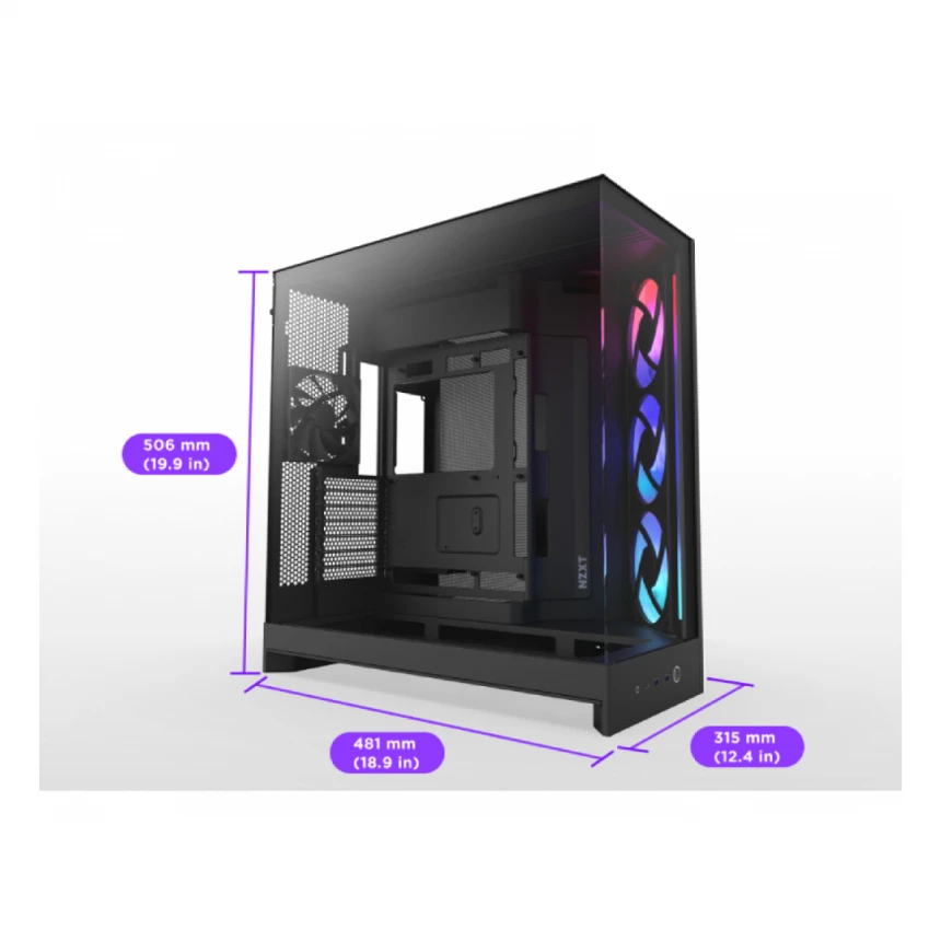 NZXT H9 Flow RGB Gaming kućište crno (CM-H92FB-R1) 