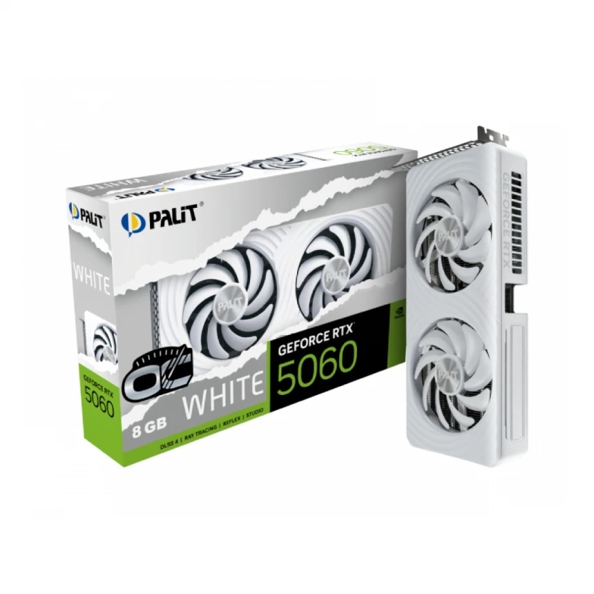 PALIT nVidia GeForce RTX 5060 8GB 128bit RTX5060 WHITE OC 8GB grafička karta