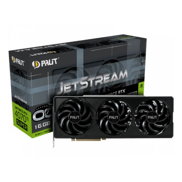 PALIT RTX4070Ti Super JetStream OC 16GB GDDR6X 256bit 3-DP (NED47TSS19T2-1043J) grafička karta