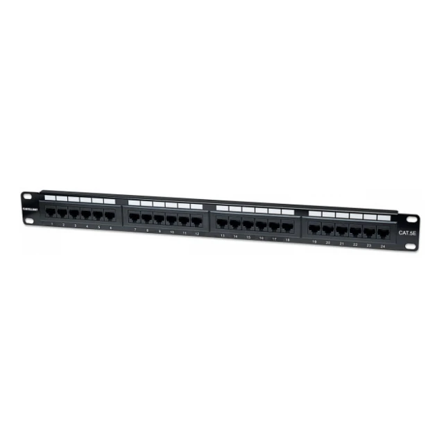 Patch panel Manhattan 513555 19"/1U Cat5e/24 port