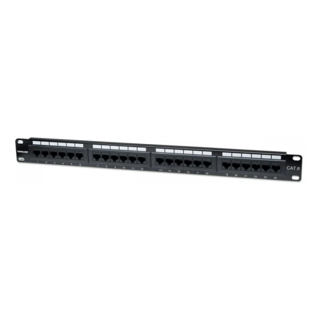 Patch panel Manhattan 520959 19"/1U Cat6/24 port