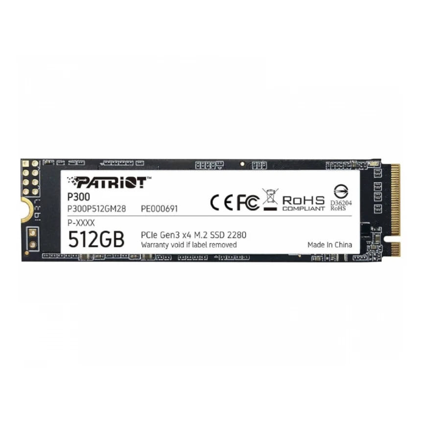 PATRIOT P300 512GB M.2 NVMe P300P512GM28 SSD 
