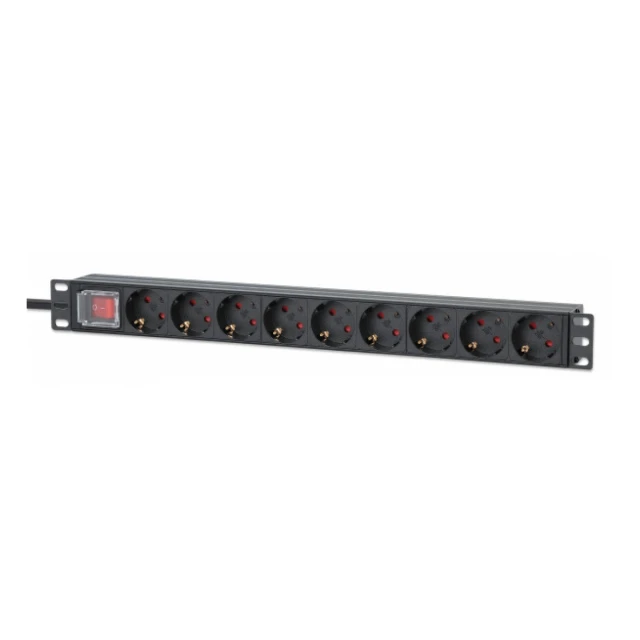 PDU kabl Intellinet 715133 19"/1U sa 9 utilnica/prekidač/2m