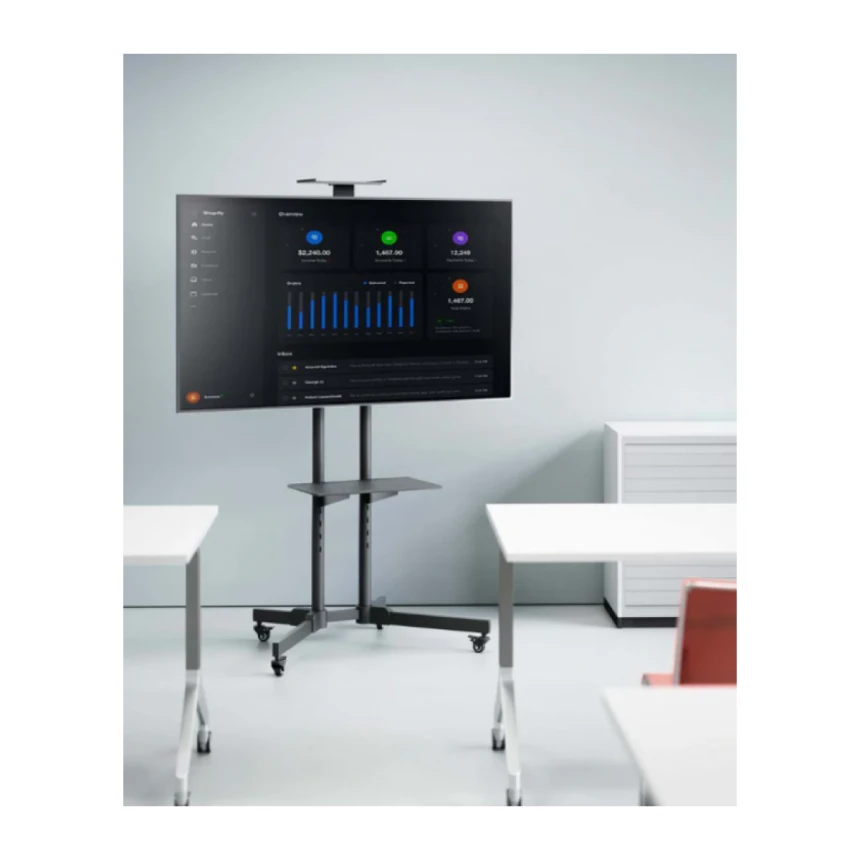 Podni nosač za TV Manhatan 461238 37"-70" crni