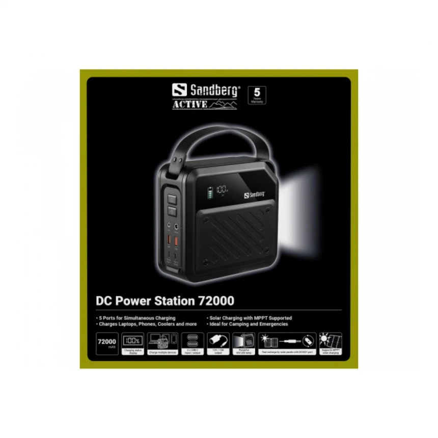 Power Station Sandberg 72000mAh 421-22 PD100W/lamp