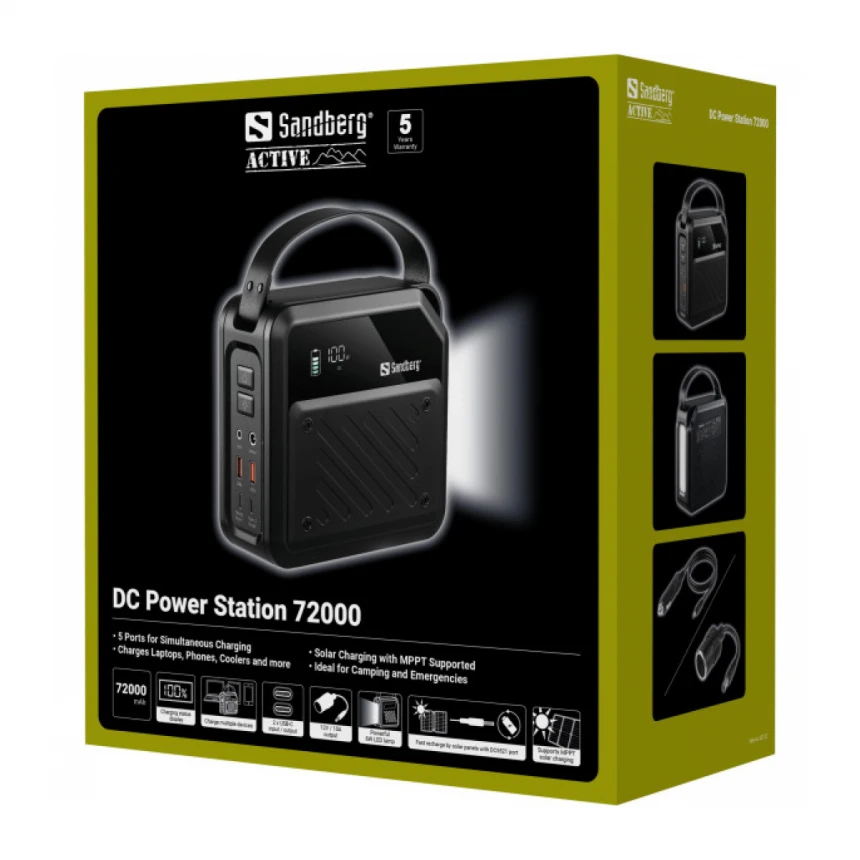 Power Station Sandberg 72000mAh 421-22 PD100W/lamp