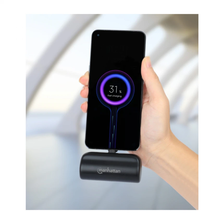 Powerbank Manhattan 102612 5000mAh 20W/Black/USB-C