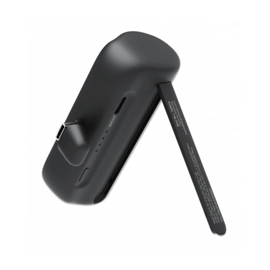 Powerbank Manhattan 1026336 5000mAh 10W/Black/USB-C