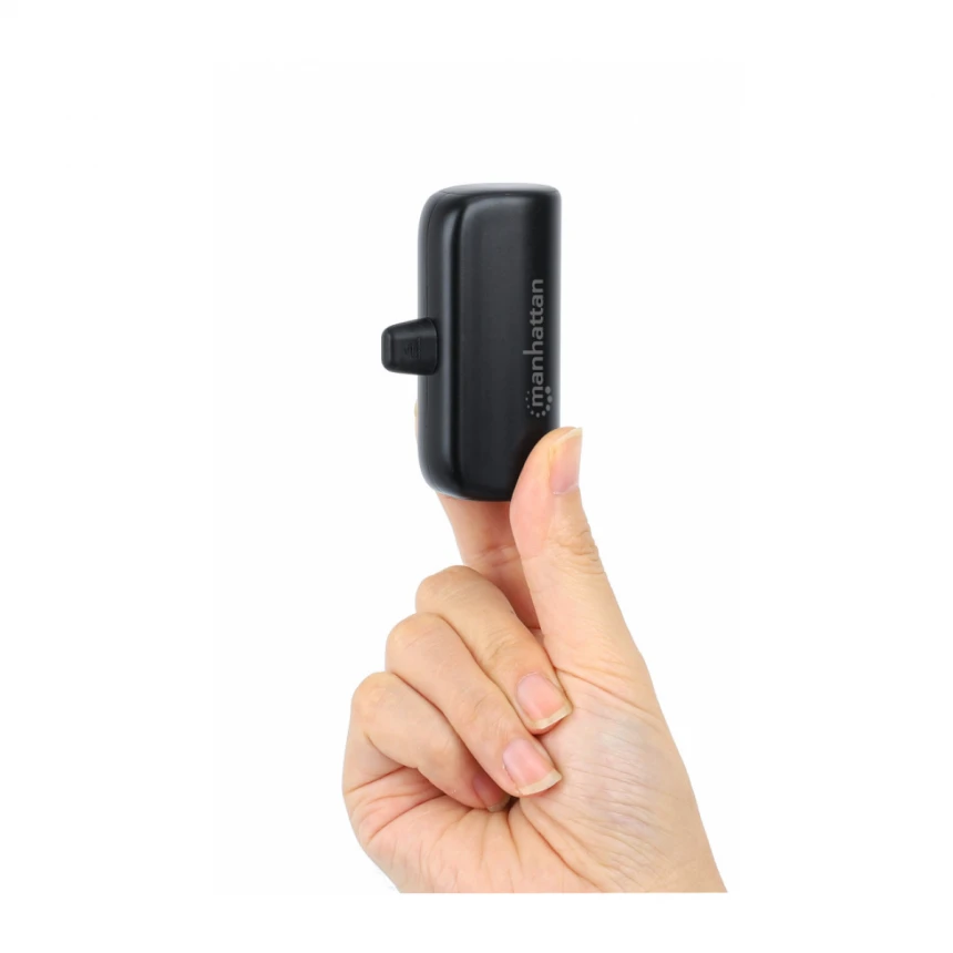 Powerbank Manhattan 1026336 5000mAh 10W/Black/USB-C
