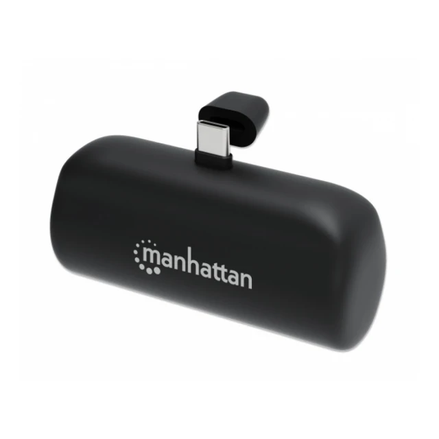 Powerbank Manhattan 1026336 5000mAh 10W/Black/USB-C