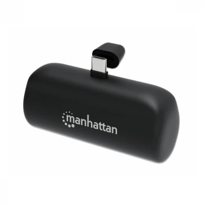 Powerbank Manhattan 1026336 5000mAh 10W/Black/USB-C