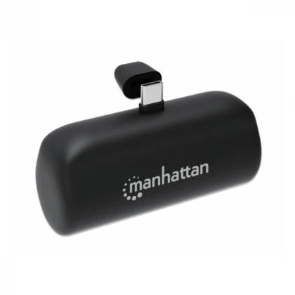 Powerbank Manhattan 1026336 5000mAh 10W/Black/USB-C